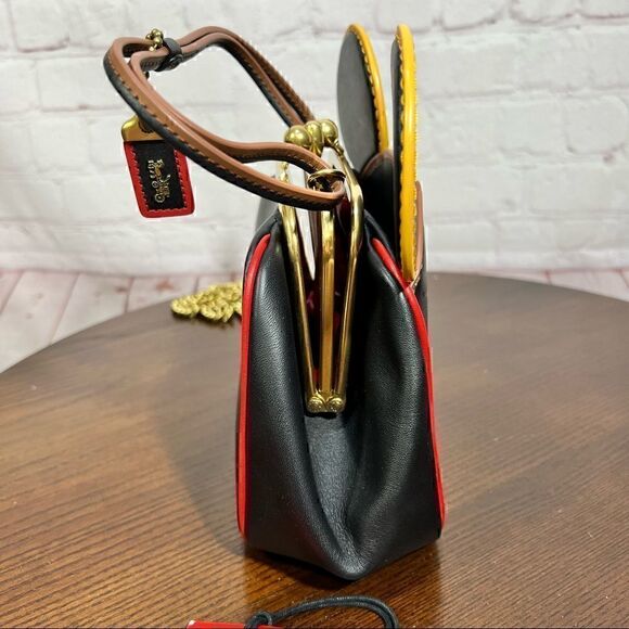 COACH Disney Mickey Mouse X Keith Haring Kisslock Bag Limited Edition Giftable - Picture 8 of 14